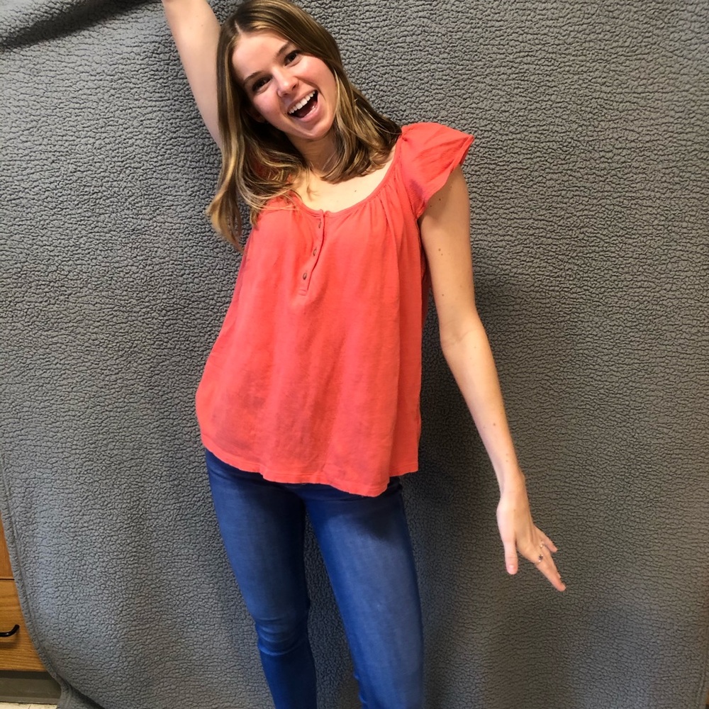 Peach Blouse